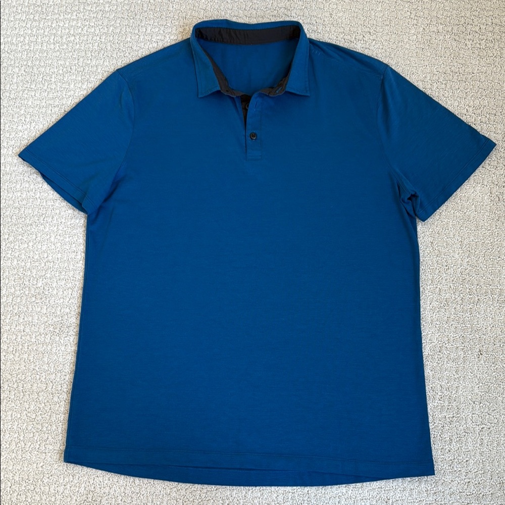 lululemon athletica Blue Polo Shirt